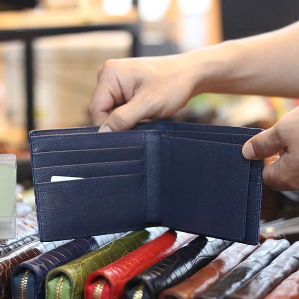 Ví da cá sấu 1 mặt loại trơn hàng cao cấp VCST02