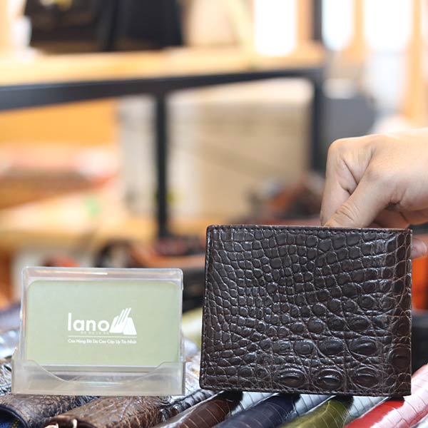 Ví da cá sấu 1 mặt loại trơn hàng cao cấp VCST02