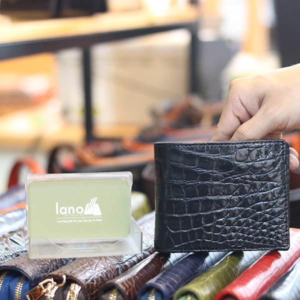 Ví da cá sấu 1 mặt loại trơn hàng cao cấp VCST02