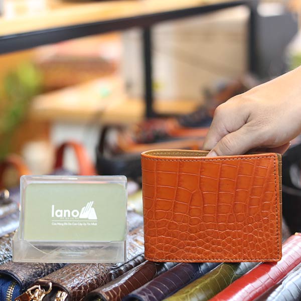 Ví da cá sấu 1 mặt loại trơn hàng cao cấp VCST02