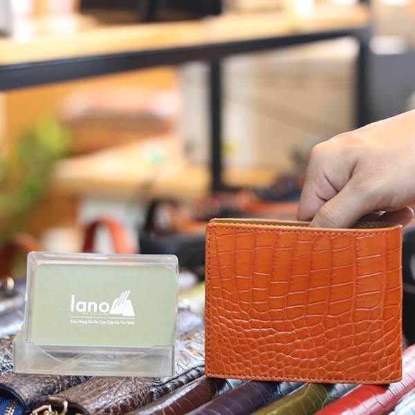 Ví da cá sấu 1 mặt loại trơn hàng cao cấp VCST02