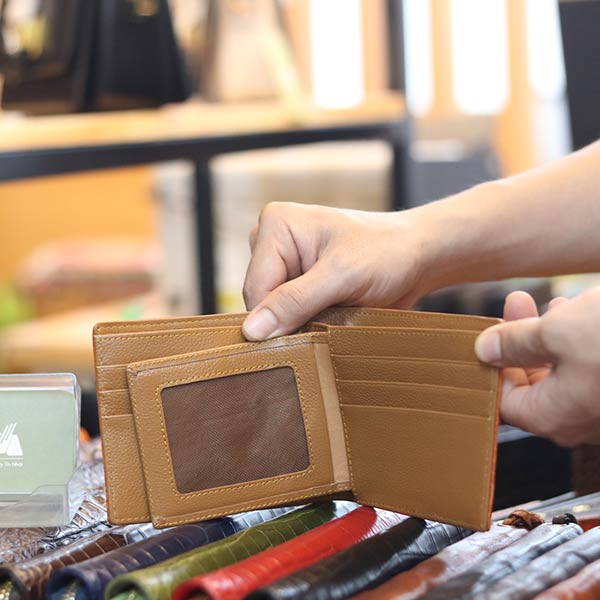 Ví da cá sấu 1 mặt loại trơn hàng cao cấp VCST02