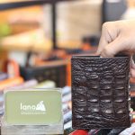 Ví da cá sấu cao cấp gai lưng 1 mặt loại đứng VCSGL02