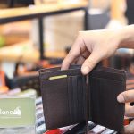 Ví da cá sấu cao cấp gai lưng 1 mặt loại đứng VCSGL02