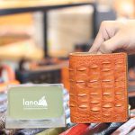 Ví da cá sấu cao cấp gai lưng 1 mặt loại đứng VCSGL02