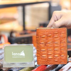 Ví da cá sấu cao cấp gai lưng 1 mặt loại đứng VCSGL02