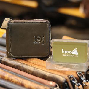 Ví da nam khóa kéo thời trang tiện lợi Lano VDN070