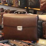 Cặp da nam khóa số cao cấp làm từ da bò Ý CD104