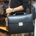 Cặp da nam khóa số cao cấp làm từ da bò Ý CD104