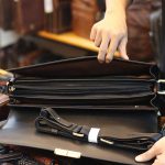 Cặp da nam khóa số cao cấp làm từ da bò Ý CD104