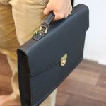 Cặp da nam khóa số công sở cao cấp từ da bò Ý CD105