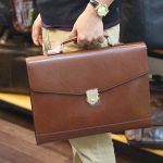 Cặp da nam khóa số công sở cao cấp từ da bò Ý CD105