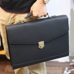 Cặp da nam khóa số công sở cao cấp từ da bò Ý CD105