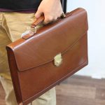 Cặp da nam khóa số công sở cao cấp từ da bò Ý CD105