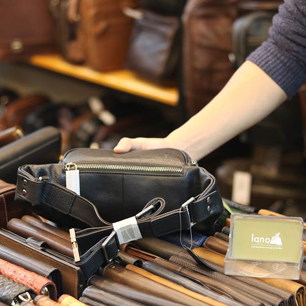 Túi bao tử da bò nam thời trang đeo chéo TDB106