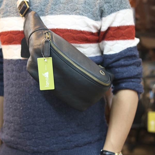 Túi bao tử nam da bò cao cấp đeo bụng đeo chéo thời trang TDB015