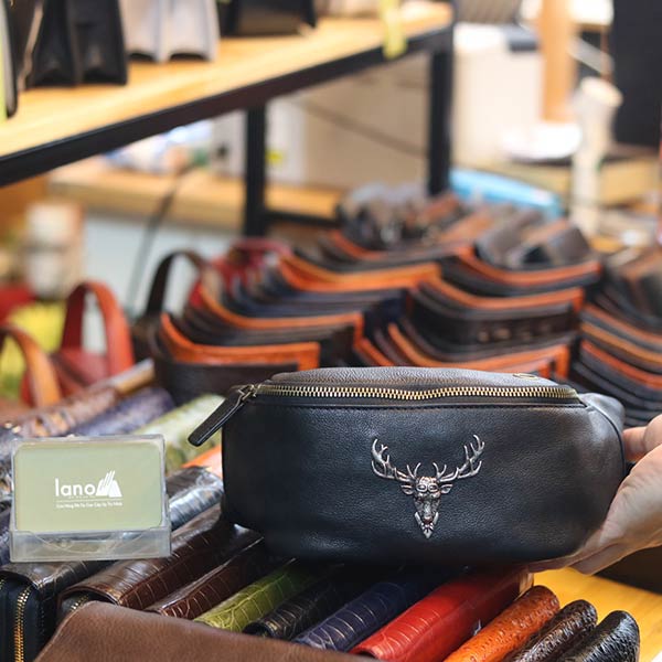 Túi bao tử nam da bò cao cấp đeo bụng đeo chéo thời trang TDB015