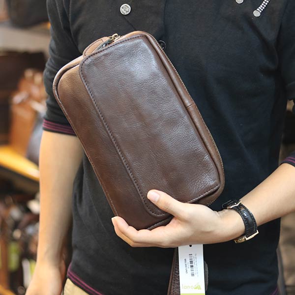 Túi cầm tay nam da bò tiện lợi phong cách mới CLT38