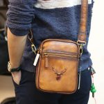 Túi da đeo chéo kết hợp đeo ngực nam thời trang kiểu mới TDL75