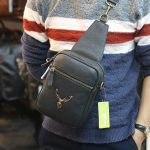 Túi da đeo chéo kết hợp đeo ngực nam thời trang kiểu mới TDL75