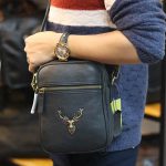 Túi da đeo chéo kết hợp đeo ngực nam thời trang kiểu mới TDL75