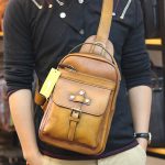 Túi da nam đeo ngực da bò nhập khẩu đẹp độc lạ TDL73