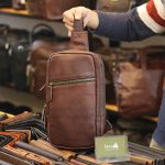 Túi da nam đeo ngực thời trang Lano cao cấp TDL68