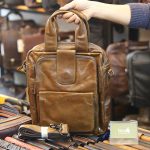 Túi da nam xách tay đeo chéo kiểu dáng công sở KT168