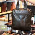 Túi da nam xách tay đeo chéo kiểu dáng công sở KT168