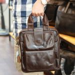Túi da nam xách tay đeo chéo kiểu dáng công sở KT168
