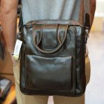 Túi da nam xách tay đeo chéo kiểu dáng công sở KT168
