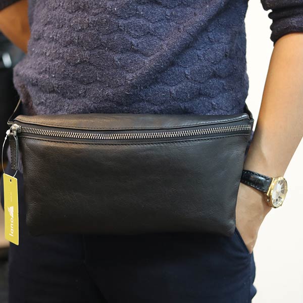 Túi đeo bao tử nam da bò thật thời trang lịch lãm TDB017