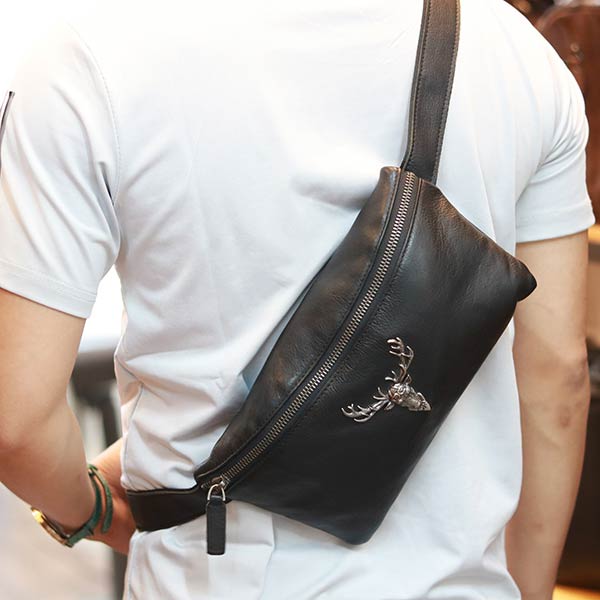 Túi đeo bao tử nam da bò thật thời trang lịch lãm TDB017 Túi đeo bao tử nam da bò thật thời trang lịch lãm TDB017