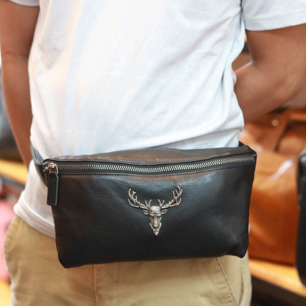 Túi đeo bao tử nam da bò thật thời trang lịch lãm TDB017 Túi đeo bao tử nam da bò thật thời trang lịch lãm TDB017