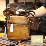 Túi đeo chéo nam mini da bò nhập khẩu nhiều ngăn tiện lợi KT174