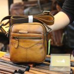 Túi đeo chéo nam mini da bò nhập khẩu nhiều ngăn tiện lợi KT174