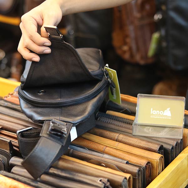 Túi đeo ngực nam da bò nhập khẩu mẫu mới độc lạ TDL72