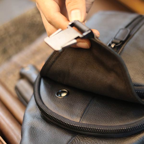 Túi đeo ngực nam da bò nhập khẩu mẫu mới độc lạ TDL72