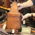 Túi đeo ngực sling kết hợp đeo chéo da bò thật thời trang cao cấp TDL74