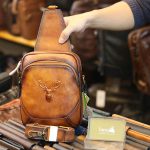 Túi đeo ngực sling kết hợp đeo chéo da bò thật thời trang cao cấp TDL74