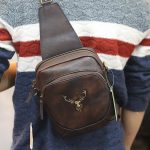 Túi đeo ngực sling kết hợp đeo chéo da bò thật thời trang cao cấp TDL74
