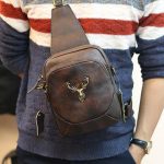 Túi đeo ngực sling kết hợp đeo chéo da bò thật thời trang cao cấp TDL74