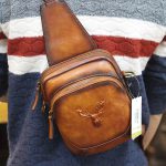 Túi đeo ngực sling kết hợp đeo chéo da bò thật thời trang cao cấp TDL74