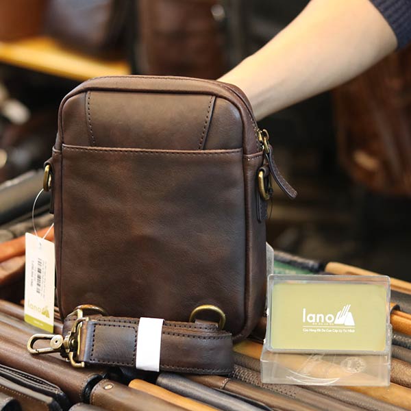 Túi đeo ngực sling kết hợp đeo chéo da bò thật thời trang cao cấp TDL74