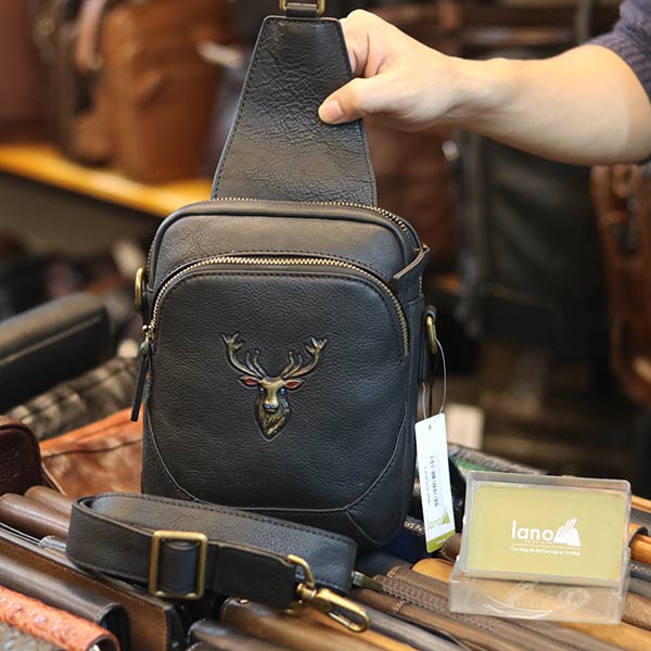 Túi đeo ngực sling kết hợp đeo chéo da bò thật thời trang cao cấp TDL74 Túi đeo ngực sling kết hợp đeo chéo da bò thật thời trang cao cấp TDL74