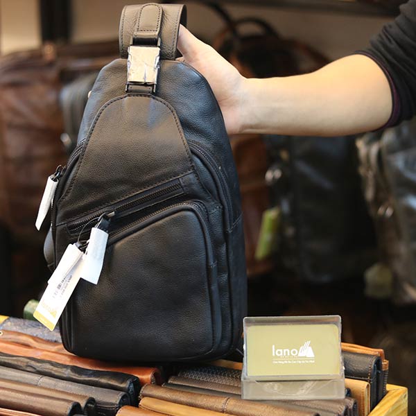 Túi đeo trước ngực nam da bò cao cấp khỏe khoắn tiện lợi TDL69