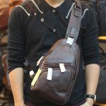 Túi đeo trước ngực nam da bò cao cấp khỏe khoắn tiện lợi TDL69