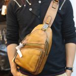 Túi đeo trước ngực nam da bò cao cấp khỏe khoắn tiện lợi TDL69