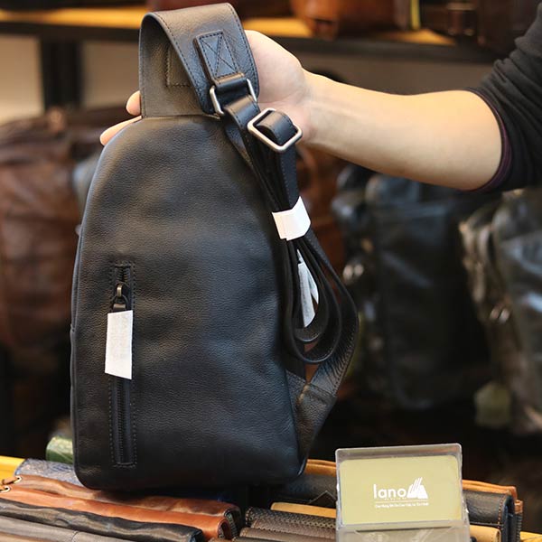 Túi đeo trước ngực nam da bò cao cấp khỏe khoắn tiện lợi TDL69