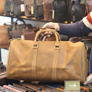 Túi trống du lịch da bò thật thời trang cao cấp TT22